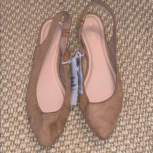 Brand New! Old Navy Tan Suede Ballet Flats